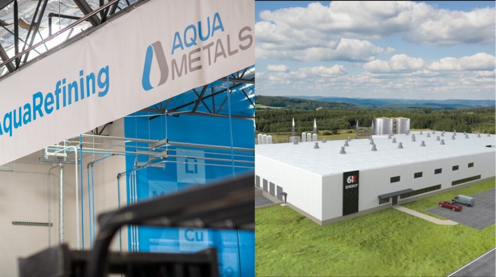 Aqua Metals' Pilot & 6K Energy's PlusCAM